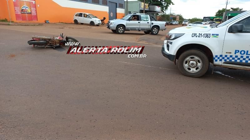 Terceiro acidente do dia também deixou uma pessoa ferida em Rolim de Moura Terceiro acidente do dia também deixou uma pessoa ferida em Rolim de Moura