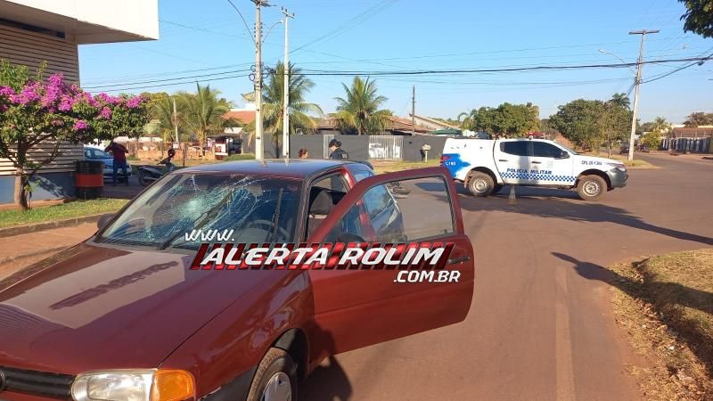 Condutora de moto sofreu fratura após ser atingida por carro nesta manhã em Rolim de Moura Condutora de moto sofreu fratura após ser atingida por carro nesta manhã em Rolim de Moura