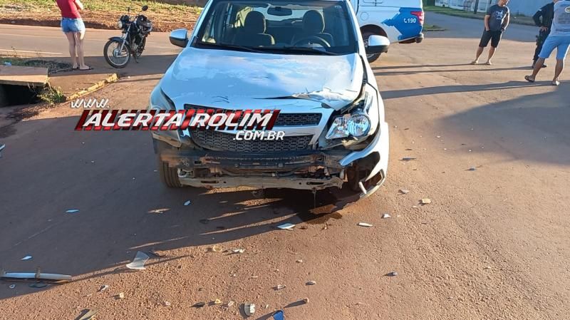 Motociclista foi socorrido após ser atingido por carro nesta manhã em Rolim de Moura Motociclista foi socorrido após ser atingido por carro nesta manhã em Rolim de Moura