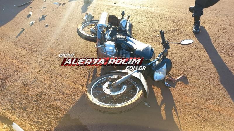 Motociclista foi socorrido após ser atingido por carro nesta manhã em Rolim de Moura Motociclista foi socorrido após ser atingido por carro nesta manhã em Rolim de Moura