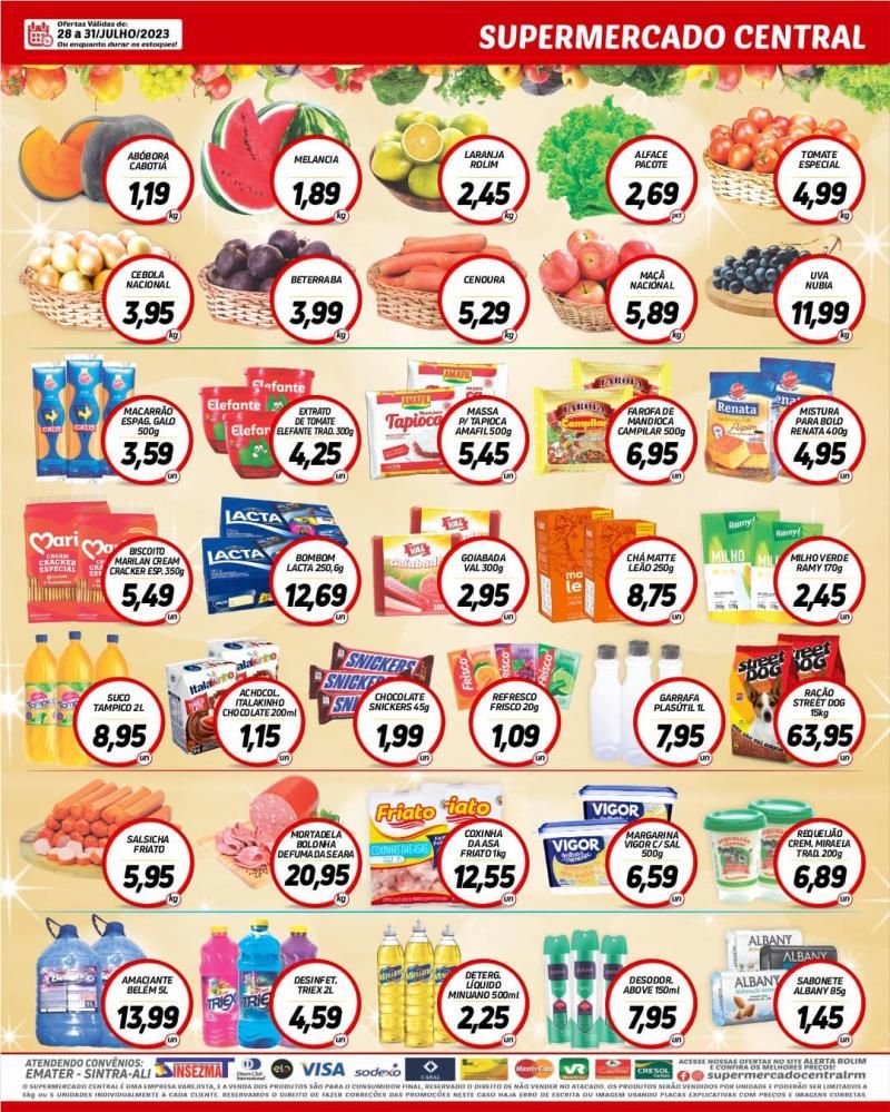 Promoção Supermercado Central, em Rolim de Moura Promoção Supermercado Central, em Rolim de Moura