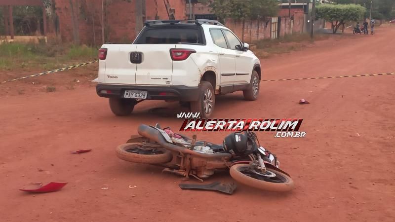 Segundo acidente do dia deixou motociclista ferido no bairro Olímpico em Rolim de Moura; veja o vídeo da colisão Segundo acidente do dia deixou motociclista ferido no bairro Olímpico em Rolim de Moura; veja o vídeo da colisão