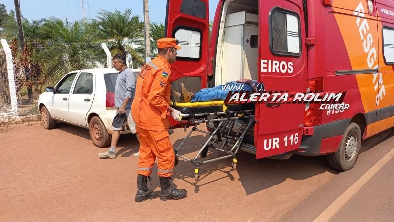 Acidente de trânsito envolvendo moto e carro deixou motociclista ferido nesta manhã em Rolim de Moura Acidente de trânsito envolvendo moto e carro deixou motociclista ferido nesta manhã em Rolim de Moura