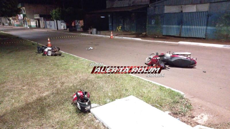Colisão entre duas motos deixou dois feridos na noite de quarta-feira em Rolim de Moura Colisão entre duas motos deixou dois feridos na noite de quarta-feira em Rolim de Moura