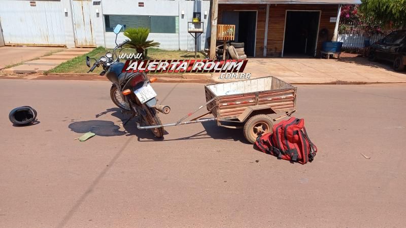 Colisão entre duas motos deixou homem com fratura na perna neste sábado em Rolim de Moura Colisão entre duas motos deixou homem com fratura na perna neste sábado em Rolim de Moura