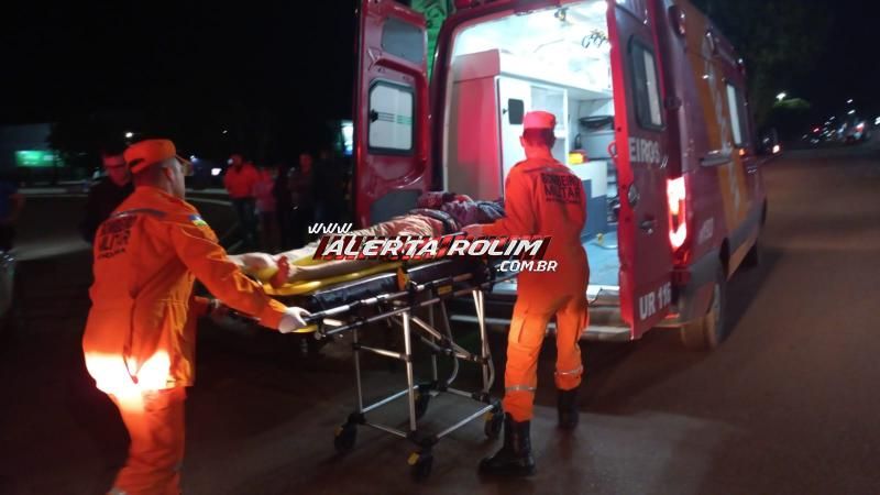 Motociclista fraturou a perna ao ser atingido por carro em Rolim de Moura Motociclista fraturou a perna ao ser atingido por carro em Rolim de Moura