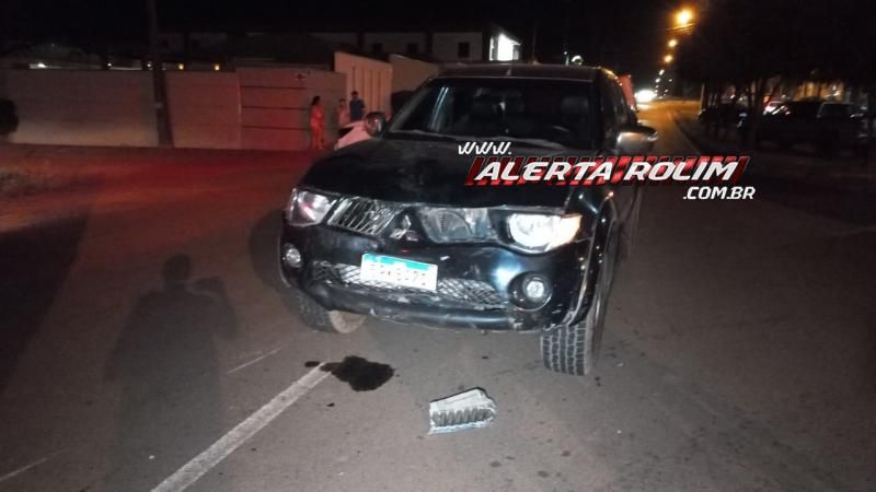 Motociclista fraturou a perna em colisão com caminhonete em Rolim de Moura Motociclista fraturou a perna em colisão com caminhonete em Rolim de Moura