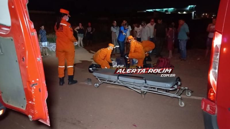 Motociclista fraturou a perna em colisão com caminhonete em Rolim de Moura Motociclista fraturou a perna em colisão com caminhonete em Rolim de Moura