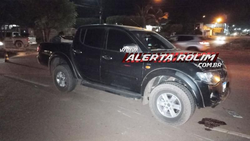 Motociclista fraturou a perna em colisão com caminhonete em Rolim de Moura Motociclista fraturou a perna em colisão com caminhonete em Rolim de Moura