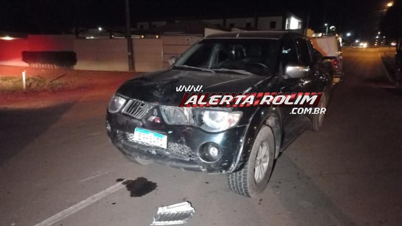 Motociclista fraturou a perna em colisão com caminhonete em Rolim de Moura Motociclista fraturou a perna em colisão com caminhonete em Rolim de Moura