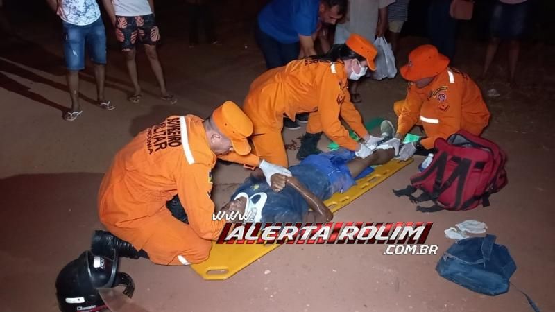 Motociclista fraturou a perna em colisão com caminhonete em Rolim de Moura Motociclista fraturou a perna em colisão com caminhonete em Rolim de Moura