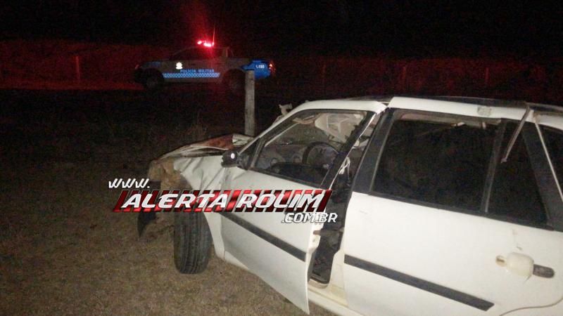 Motorista capotou carro na RO 010 em Novo Horizonte do Oeste Motorista capotou carro na RO 010 em Novo Horizonte do Oeste