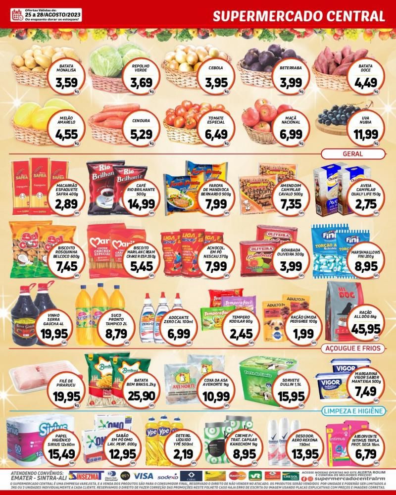 Promoção Supermercado Central, em Rolim de Moura Promoção Supermercado Central, em Rolim de Moura