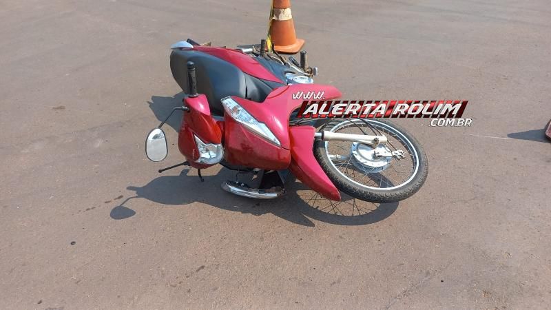 Segundo acidente de trânsito do dia envolveu duas Biz em Rolim de Moura Segundo acidente de trânsito do dia envolveu duas Biz em Rolim de Moura