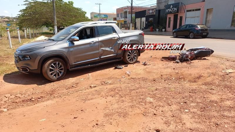 Segundo acidente do dia deixou motociclista ferido em Rolim de Moura - Veja o vídeo da colisão Segundo acidente do dia deixou motociclista ferido em Rolim de Moura - Veja o vídeo da colisão
