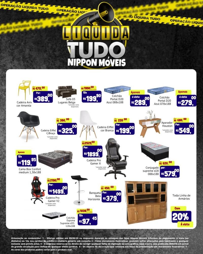 Liquida tudo NIPPON MÓVEIS Liquida tudo NIPPON MÓVEIS