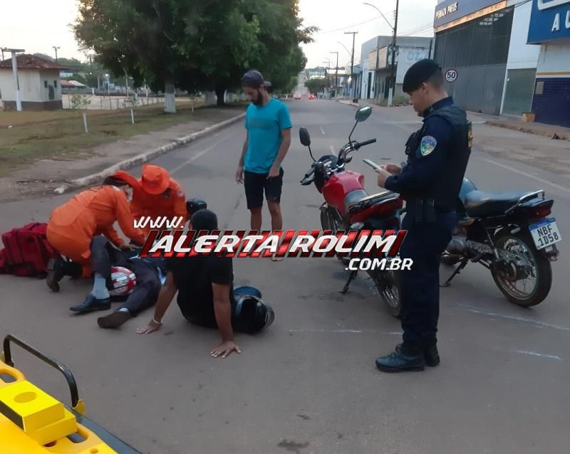 Motociclista fraturou a perna ao ser atingido por outra moto nesta manhã em Rolim de Moura Motociclista fraturou a perna ao ser atingido por outra moto nesta manhã em Rolim de Moura