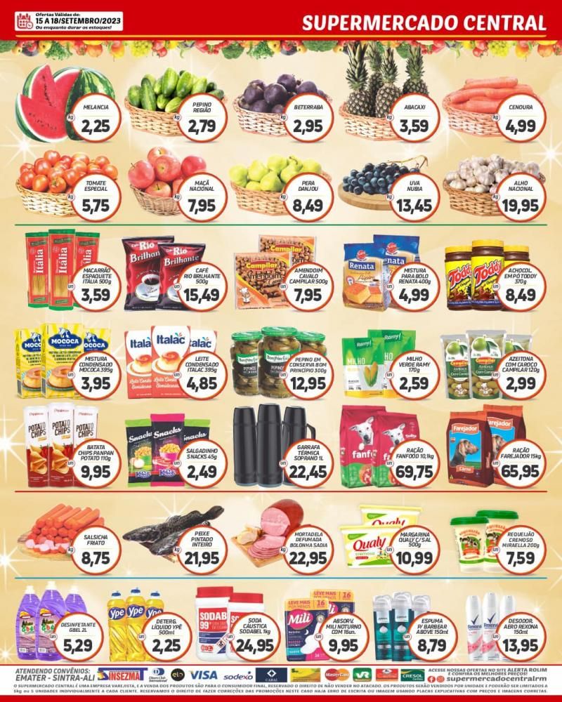 Promoção Supermercado Central, em Rolim de Moura Promoção Supermercado Central, em Rolim de Moura