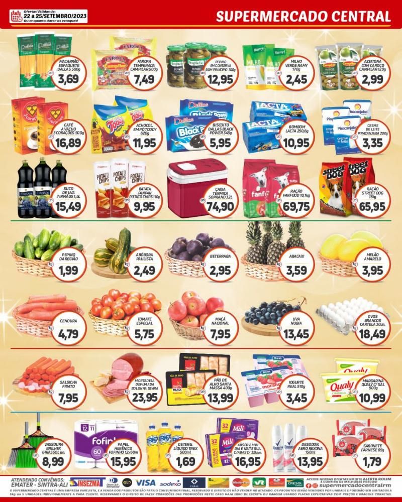 Promoção Supermercado Central, em Rolim de Moura Promoção Supermercado Central, em Rolim de Moura