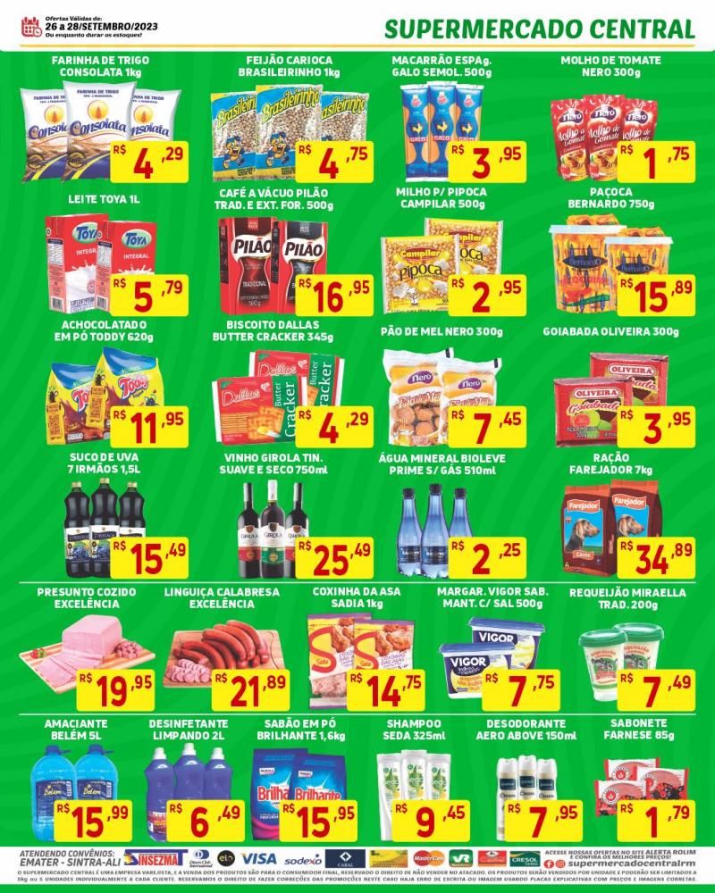 Promoção Supermercado Central, em Rolim de Moura Promoção Supermercado Central, em Rolim de Moura