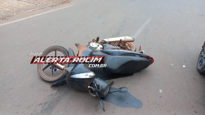 Segundo acidente de trânsito do dia deixou mulher com fratura na perna, em Rolim de Moura Segundo acidente de trânsito do dia deixou mulher com fratura na perna, em Rolim de Moura