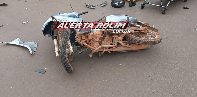Segundo acidente de trânsito do dia também deixou uma vítima ferida, em Rolim de Moura Segundo acidente de trânsito do dia também deixou uma vítima ferida, em Rolim de Moura