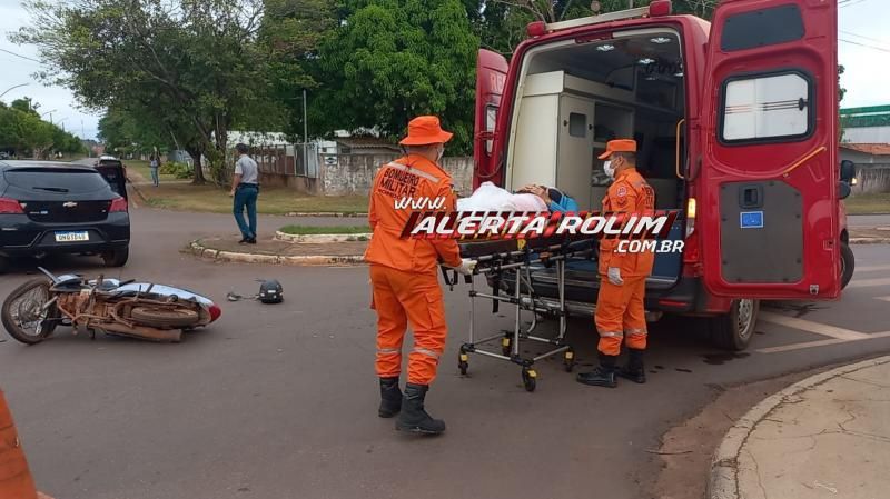Segundo acidente de trânsito do dia também deixou uma vítima ferida, em Rolim de Moura Segundo acidente de trânsito do dia também deixou uma vítima ferida, em Rolim de Moura
