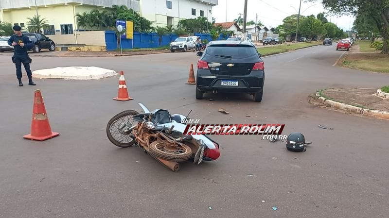 Segundo acidente de trânsito do dia também deixou uma vítima ferida, em Rolim de Moura Segundo acidente de trânsito do dia também deixou uma vítima ferida, em Rolim de Moura