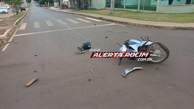 Segundo acidente de trânsito do dia também deixou uma vítima ferida, em Rolim de Moura Segundo acidente de trânsito do dia também deixou uma vítima ferida, em Rolim de Moura