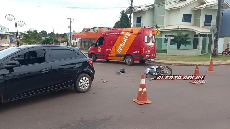 Segundo acidente de trânsito do dia também deixou uma vítima ferida, em Rolim de Moura Segundo acidente de trânsito do dia também deixou uma vítima ferida, em Rolim de Moura