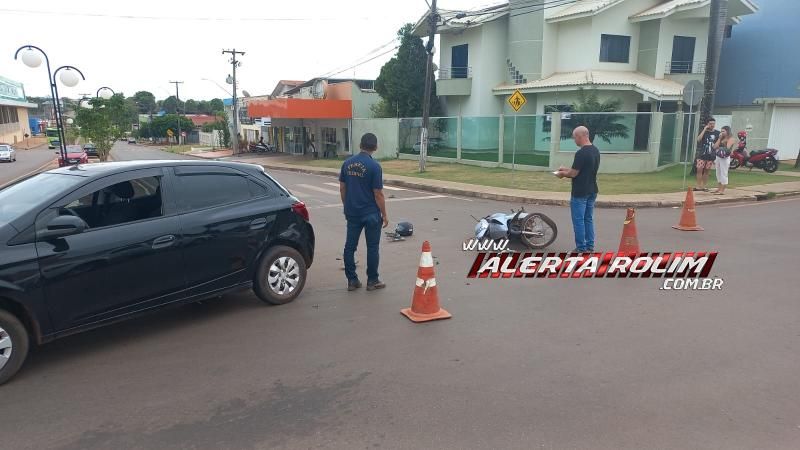 Segundo acidente de trânsito do dia também deixou uma vítima ferida, em Rolim de Moura Segundo acidente de trânsito do dia também deixou uma vítima ferida, em Rolim de Moura