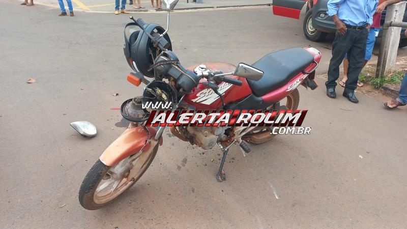 Vítimas sofreram fraturas nas pernas em acidente de trânsito nesta manhã no Centro de Rolim de Moura Vítimas sofreram fraturas nas pernas em acidente de trânsito nesta manhã no Centro de Rolim de Moura