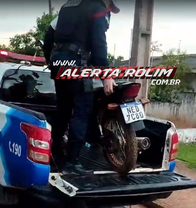Casal foi preso com moto furtada em Rolim de Moura; o indivíduo é um dos 59 apenados da saída temporária do Dia das Crianças Casal foi preso com moto furtada em Rolim de Moura; o indivíduo é um dos 59 apenados da saída temporária do Dia das Crianças