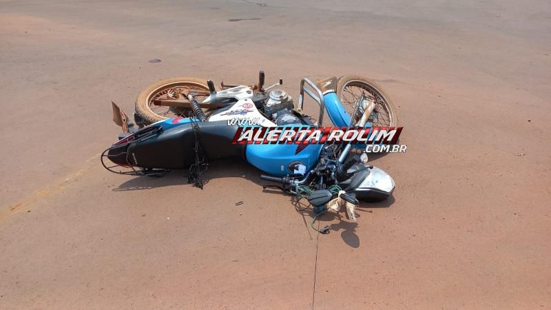 Colisão entre caminhonete e motocicleta deixou feridos neste sábado em Rolim de Moura Colisão entre caminhonete e motocicleta deixou feridos neste sábado em Rolim de Moura