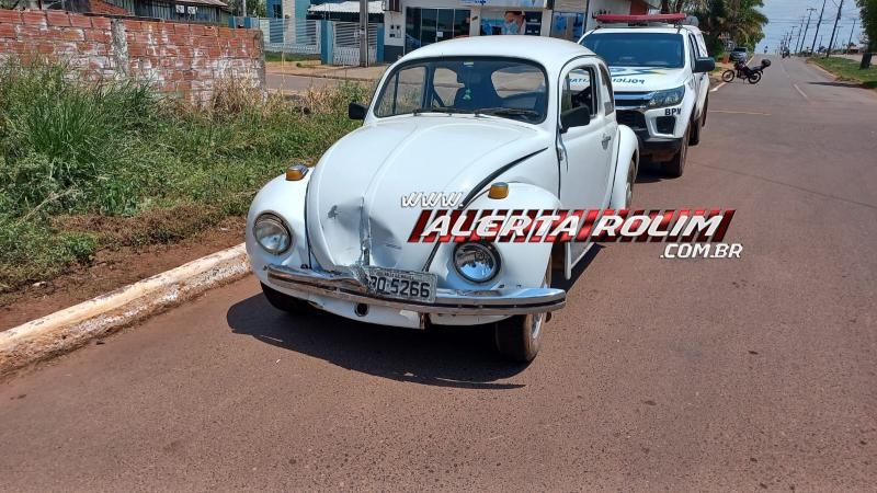 Colisão entre Fusca e Fox foi registrada nesta sexta-feira em Rolim de Moura Colisão entre Fusca e Fox foi registrada nesta sexta-feira em Rolim de Moura