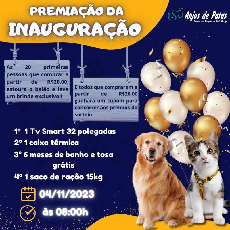Mega inauguração da casa de ração pet shop Anjos de Patas em Rolim de Moura; confira Mega inauguração da casa de ração pet shop Anjos de Patas em Rolim de Moura; confira