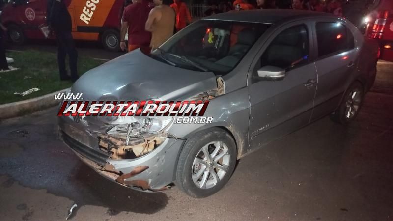 Motociclista sofreu fratura na perna ao ser atingido por carro em Rolim de Moura Motociclista sofreu fratura na perna ao ser atingido por carro em Rolim de Moura