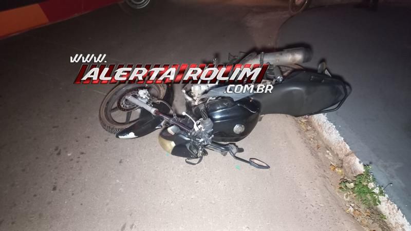 Motociclista sofreu fratura na perna ao ser atingido por carro em Rolim de Moura Motociclista sofreu fratura na perna ao ser atingido por carro em Rolim de Moura