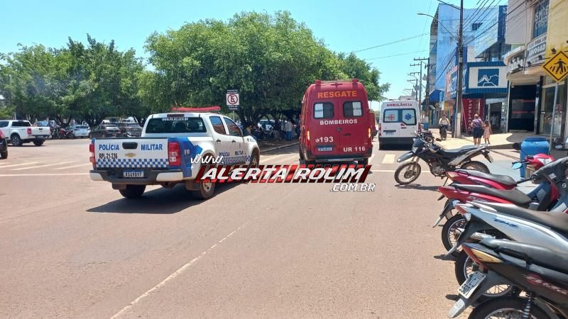 Motorista passou mal e atingiu outro carro no Centro de Rolim de Moura Motorista passou mal e atingiu outro carro no Centro de Rolim de Moura