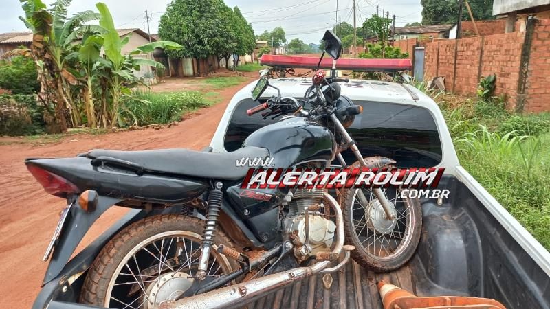 PM recupera moto poucas horas depois de ser furtada no bairro Cidade Alta, em Rolim de Moura PM recupera moto poucas horas depois de ser furtada no bairro Cidade Alta, em Rolim de Moura