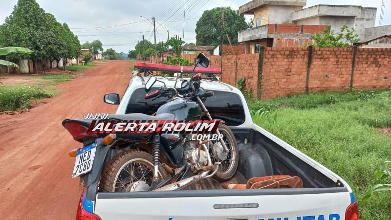 PM recupera moto poucas horas depois de ser furtada no bairro Cidade Alta, em Rolim de Moura PM recupera moto poucas horas depois de ser furtada no bairro Cidade Alta, em Rolim de Moura