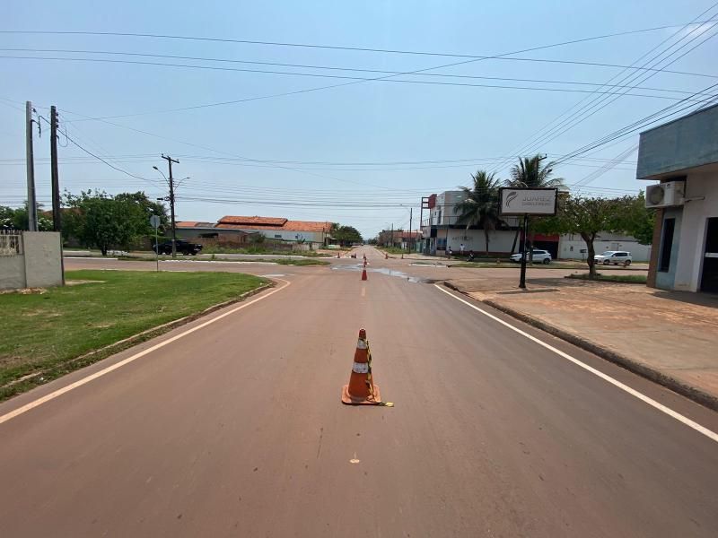 Após vários acidentes de trânsito no local, Barão de Melgaço passa ser preferencial no cruzamento com a Avenida Cuiabá, em Rolim de Moura