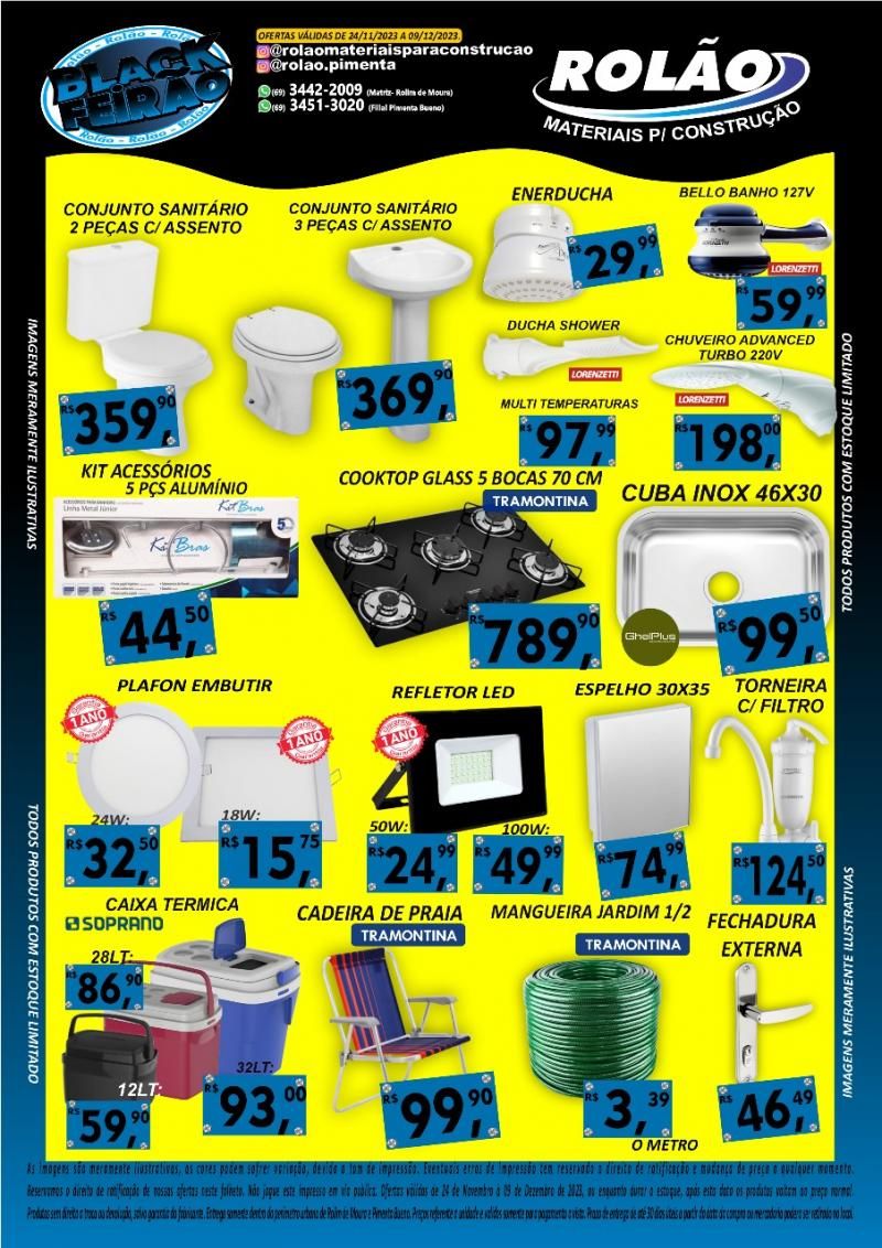 Black Feirão do Rolão Materiais para Construção de Rolim de Moura e Pimenta Bueno Black Feirão do Rolão Materiais para Construção de Rolim de Moura e Pimenta Bueno