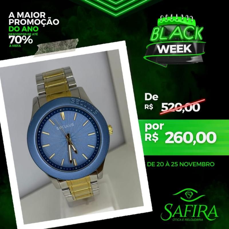 Chegou o BLACK WEEK SAFIRA, com descontos de até 70% Chegou o BLACK WEEK SAFIRA, com descontos de até 70%
