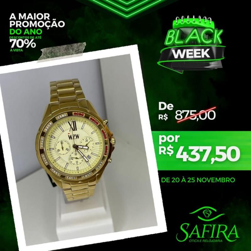 Chegou o BLACK WEEK SAFIRA, com descontos de até 70% Chegou o BLACK WEEK SAFIRA, com descontos de até 70%