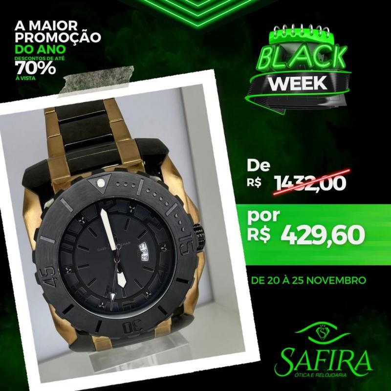 Chegou o BLACK WEEK SAFIRA, com descontos de até 70% Chegou o BLACK WEEK SAFIRA, com descontos de até 70%