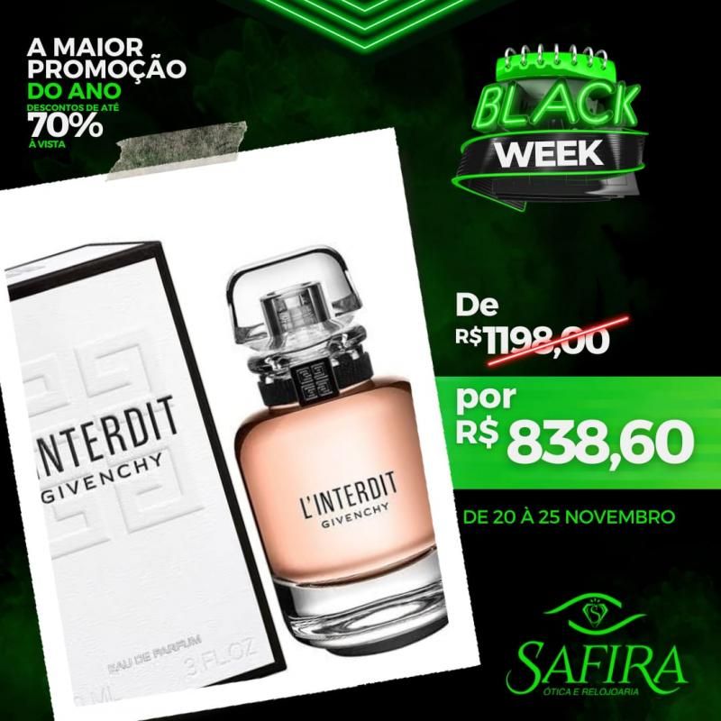 Chegou o BLACK WEEK SAFIRA, com descontos de até 70% Chegou o BLACK WEEK SAFIRA, com descontos de até 70%