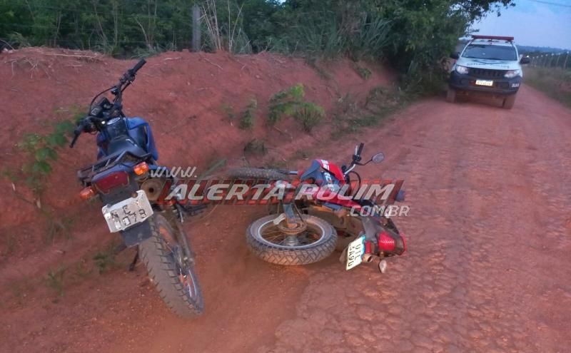 Duas motos roubadas foram recuperadas pela PM em Nova Brasilândia; um suspeito foi preso Duas motos roubadas foram recuperadas pela PM em Nova Brasilândia; um suspeito foi preso