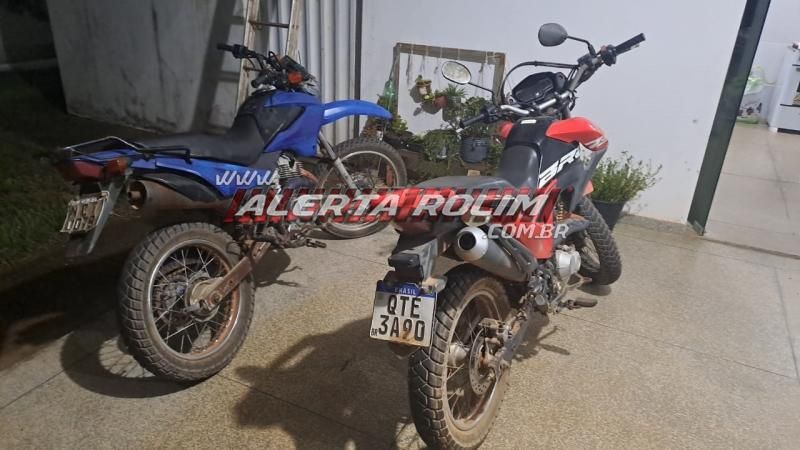 Duas motos roubadas foram recuperadas pela PM em Nova Brasilândia; um suspeito foi preso Duas motos roubadas foram recuperadas pela PM em Nova Brasilândia; um suspeito foi preso
