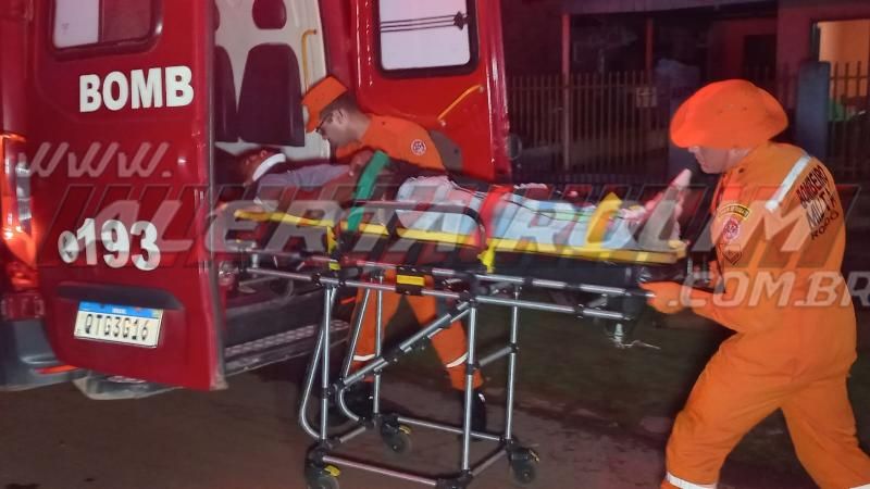 No terceiro acidente do dia, motociclista sofreu fratura exposta em uma das perna após colisão com caminhonete, em Rolim de Moura No terceiro acidente do dia, motociclista sofreu fratura exposta em uma das perna após colisão com caminhonete, em Rolim de Moura